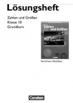 Zahlen und Größen 10. Schuljahr. Lösungen. Kernlehrpläne Gesamtschule 