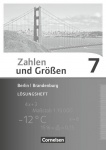 Zahlen und Größen 7. Schuljahr. Lösungen 