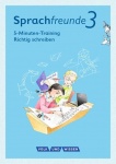 Sprachfreunde 3. Schuljahr. Arbeitsheft Training 