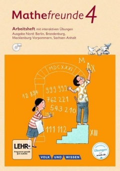 Mathefreunde 4. Schuljahr. Arbeitsheft mit interaktiven Übungen. Nord 