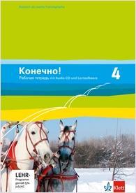 Konetschno! 4. Russisch als 2. Fremdsprache. Arbeitsheft + Audio-CD und 