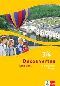 Découvertes 3/4. Série jaune. 99 grammatische Übungen. Schüler- und Lehrermaterial 