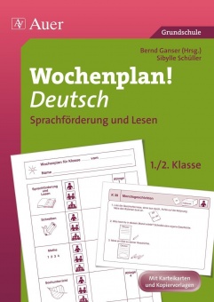 Wochenplan Deutsch, Sprachförderung/Lesen 1-2 