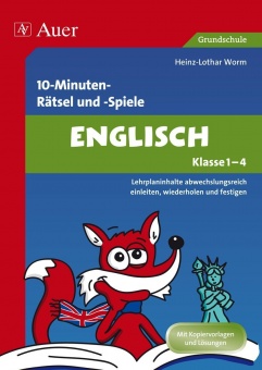 10-Minuten-Rätsel und -Spiele Englisch Klasse 1-4 