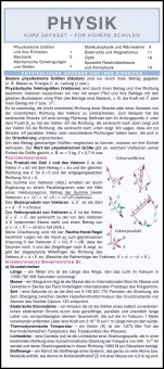 Leporello, Physik kurz gefasst 