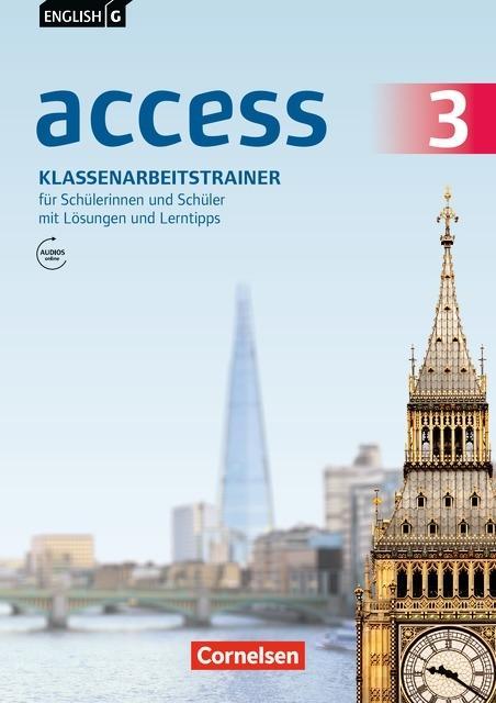 English G Access. 3 Klassenarbeitstrainer mit Audios und Lösungen online 