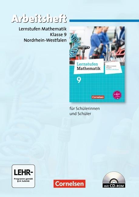 Lernstufen Mathematik 9. Schuljahr. Arbeitsheft mit eingelegten Lösungen 