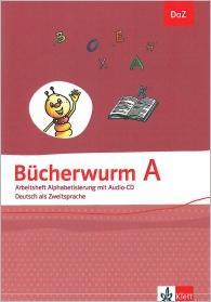 Bücherwurm (DaZ) 1. 1-4. Arbeitsheft A Alphabetisierung mit Bildkarten + Audio-CD 