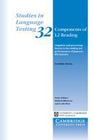 Components of L2 Reading 