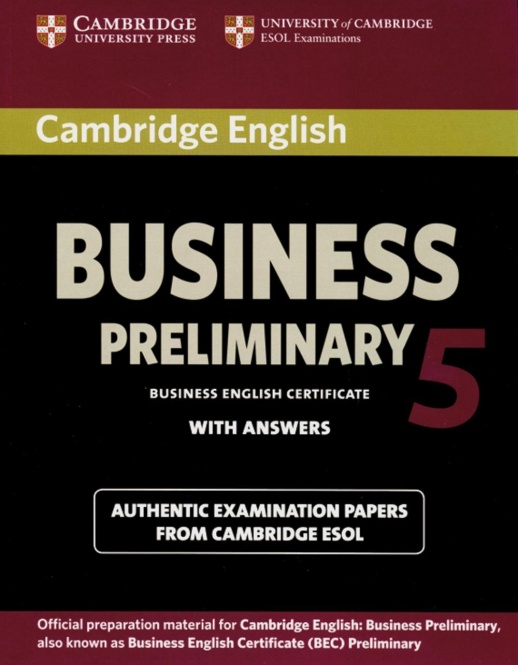 Cambridge BEC Preliminary 5. Student´s Book with answers 