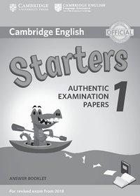 Cambridge English Young Learners Starters 1 updated answer booklet 