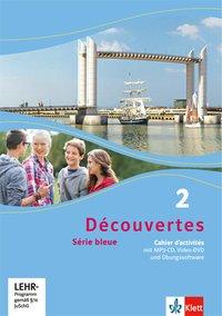 Découvertes 2. Série bleue. Cahier d'activités mit MP3-CD, Video-DVD 