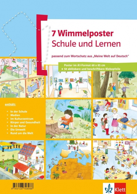 Wimmelposter-Set Schule und Lernen 