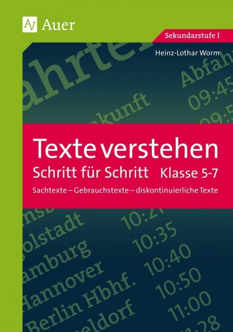 Texte verstehen - Schritt für Schritt, Klasse 5-7 