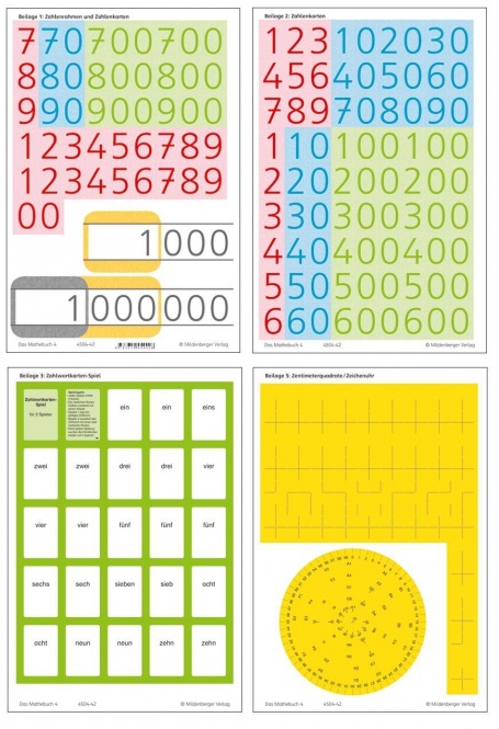 Das Mathebuch 4, Beilagen, gesondert lieferbar, Ausgabe Bayern 