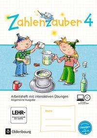 Zahlenzauber 4. Arbeitsheft mit interaktiven Übungen, Allgemeine Ausgabe 