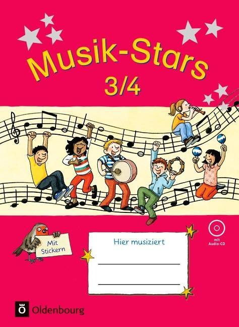 Musik-Stars 3./4. Schuljahr. Übungsheft mit Lösungen und Audio-CD 