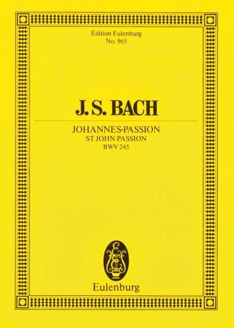 Johannes-Passion, Johann Sebastian Bach, Studienpartitur 