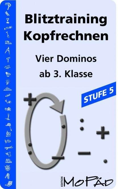 Blitztraining Kopfrechnen. Kartenspiel. Stufe 5 