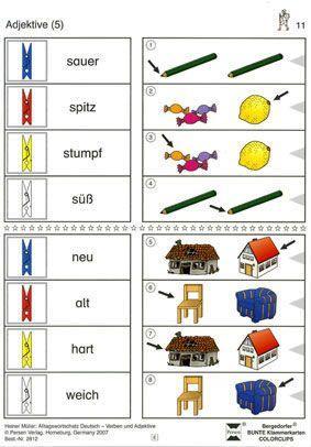 DaZ: Alltagswortschatz - Verben und Adjektive 